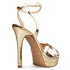 Envie Shoes PLATFORM HEEL SANDALS ΧΡΥΣΟ