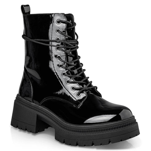 Envie Shoes Γυναικεία Combat Μποτάκια E12-22161 Μαύρο