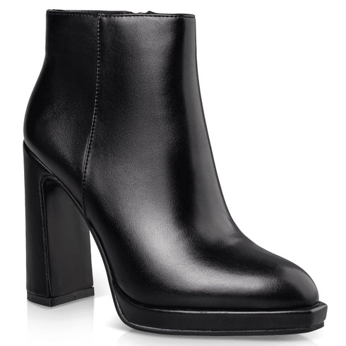 Envie Shoes Γυναικεία Μποτάκια Με Block Τακούνι E45-22411 Μαύρο