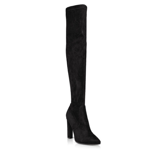 Envie Shoes Γυναικείες Μπότες Πάνω Από Το Γόνατο E45-22413 Μαύρο