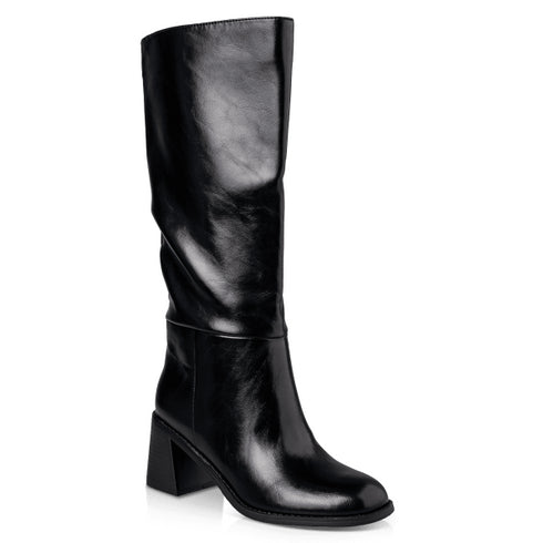 Envie Shoes Γυναικείες Μπότες Με Μεσαίο Τακούνι E45-22426 Μαύρο