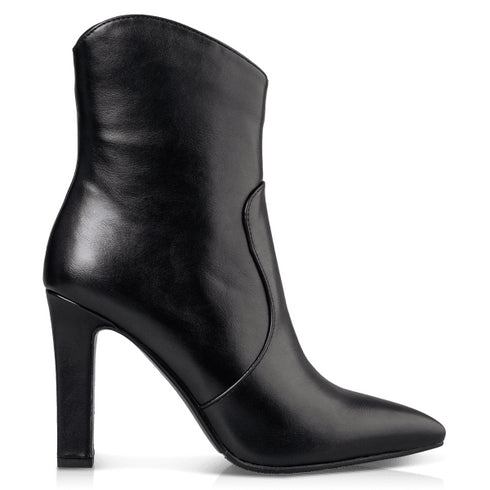 Envie Shoes Γυναικεία Μυτερά Μποτάκια E45-22435 Μαύρο