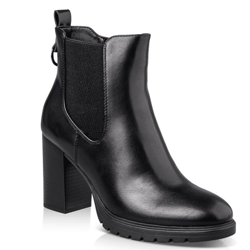 Envie Shoes Γυναικεία Μποτάκια Με Block Τακούνι E57-22120 Μαύρο