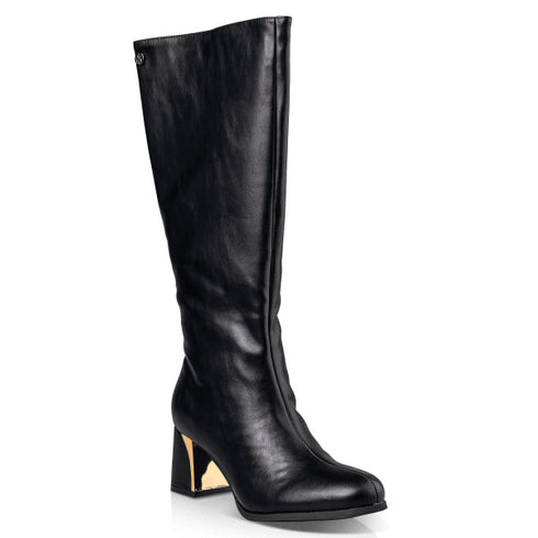 Envie Shoes Γυναικείες Μπότες Με Μεσαίο Τακούνι E58-22285 Μαύρο