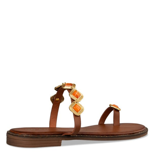 Envie Shoes FLAT SANDALS ΚΑΦΕ