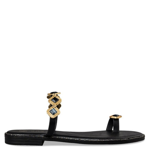 Envie Shoes FLAT SANDALS ΜΑΥΡΟ
