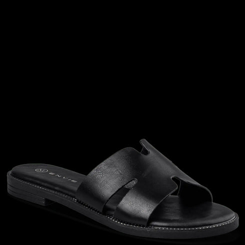 Envie Shoes Flat Σανδάλια Μαύρο
