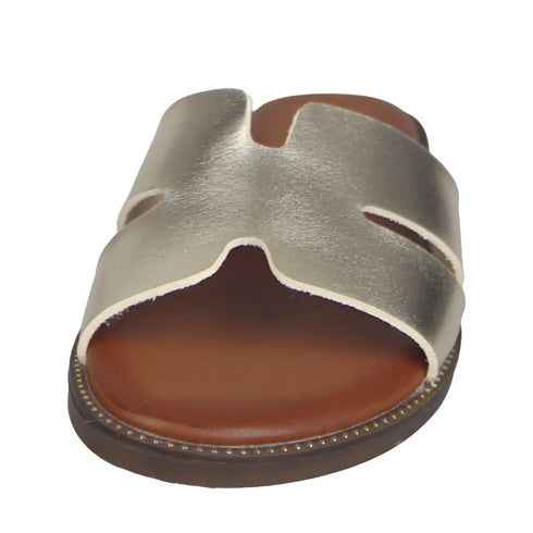 Envie Shoes Flat Σανδάλια Χρυσό