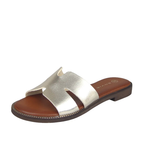 Envie Shoes Flat Σανδάλια Χρυσό