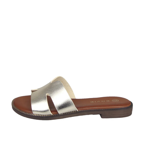 Envie Shoes Flat Σανδάλια Χρυσό
