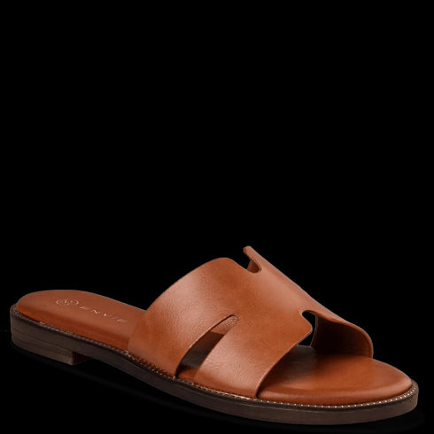 Envie Shoes Flat Σανδάλια Κάμελ