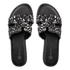 Envie Shoes Flat Σανδάλια με Διακοσμητικές Πέτρες Μαύρο