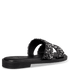 Envie Shoes Flat Σανδάλια με Διακοσμητικές Πέτρες Μαύρο
