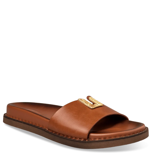 Envie Shoes Flatform Σανδάλια με Διακοσμητικό Άνοιγμα στο Πάνω Μέρος Κάμελ