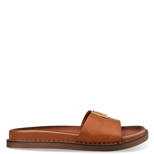 Envie Shoes Flatform Σανδάλια με Διακοσμητικό Άνοιγμα στο Πάνω Μέρος Κάμελ