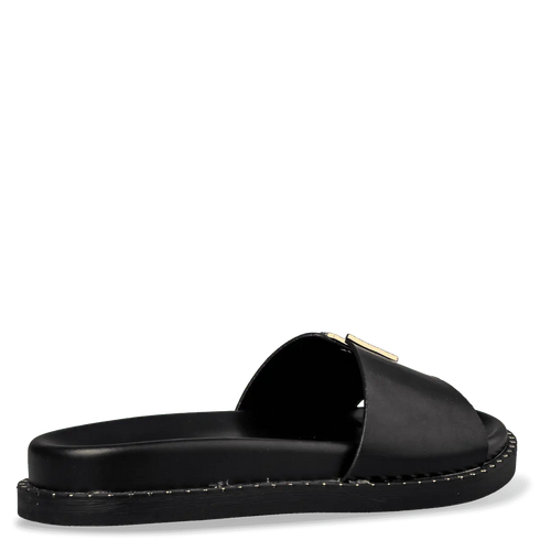 Envie Shoes Flatform Σανδάλια με Διακοσμητικό Άνοιγμα στο Πάνω Μέρος Μαύρο