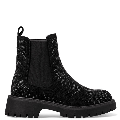 Envie Shoes Γυναικεία Chelsea Boots Με Στρας E58-22259 Μαύρο