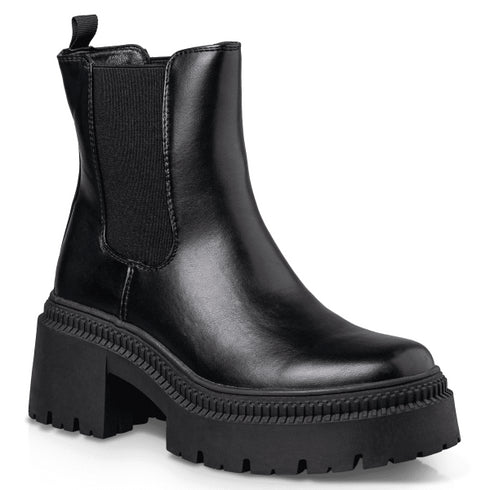 Envie Shoes Γυναικεία Chunky Chelsea Μποτάκια E12-22156 Μαύρο