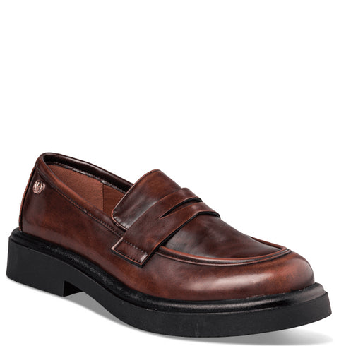 Envie Shoes Γυναικεία Chunky Loafers Με Χαμηλό Τακούνι E12-22141 Καφέ