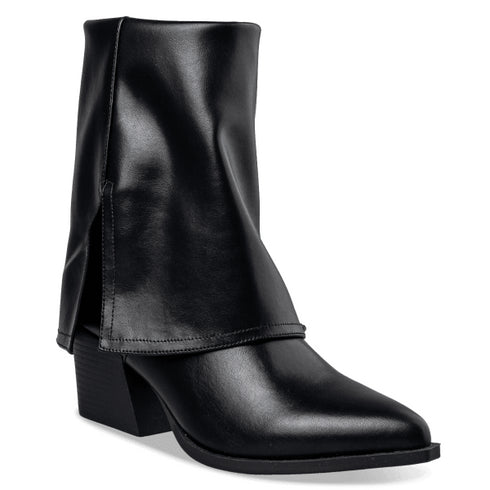 Envie Shoes Γυναικεία Fold-Over Μποτάκια E58-22286 Μαύρο