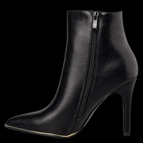 Envie Shoes Γυναικεία Μυτερά Μποτάκια E23-22042 Μαύρο