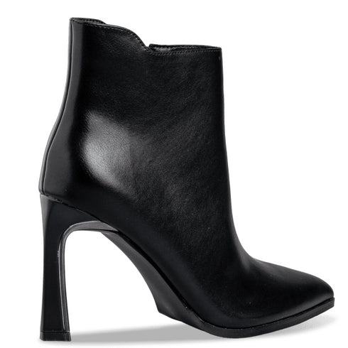 Envie Shoes Γυναικεία Μυτερά Μποτάκια E45-22434 Μαύρο