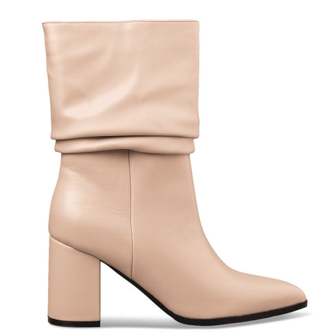 Envie Shoes Γυναικεία Slouchy Μποτάκια E45-22425 Μπεζ