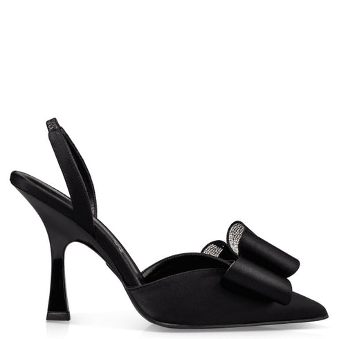 Envie Shoes Γυναικείες Bow-Slingback Γόβες E02-22085 Μαύρο