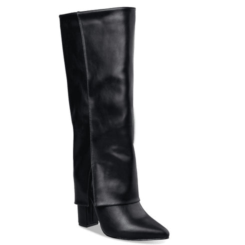 Envie Shoes Γυναικείες Fold-Over Boots E58-22279 Μαύρο