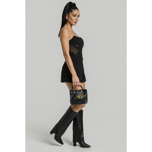 Envie Shoes Γυναικείες Fold-Over Boots E58-22279 Μαύρο