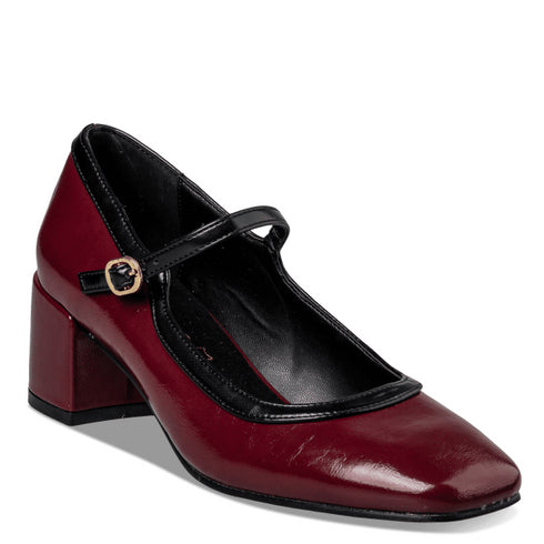 Envie Shoes Γυναικείες Mary Jane Γόβες E84-22342 Μπορντό