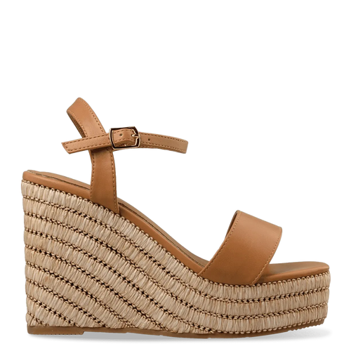 Envie Shoes Γυναικείες Πλατφόρμες με Ψάθινη Σόλα Κάμελ