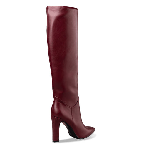 Envie Shoes Γυναικείες Pointed Toe Boots Με Λεπτό Τακούνι E45-22398 Κόκκινο