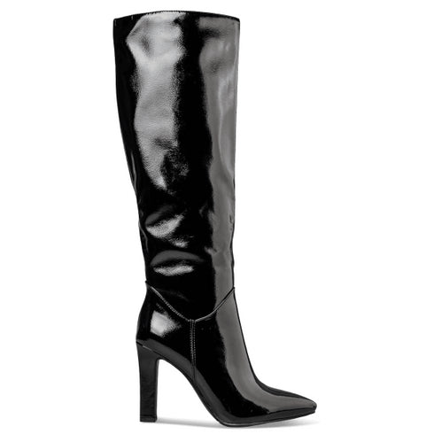 Envie Shoes Γυναικείες Pointed Toe Boots Με Λεπτό Τακούνι E45-22398 Μαύρο