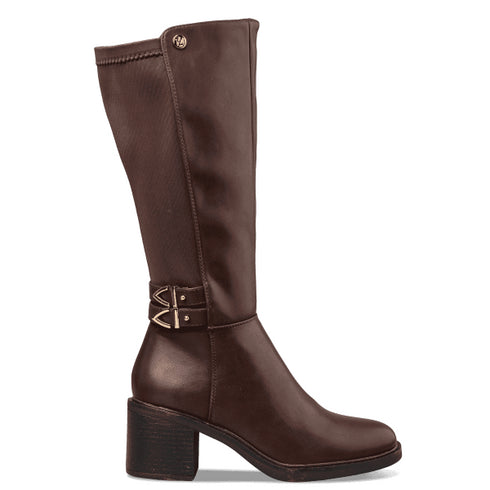 Envie Shoes Γυναικείες Riding Knee-High Boots E58-22296 Καφέ