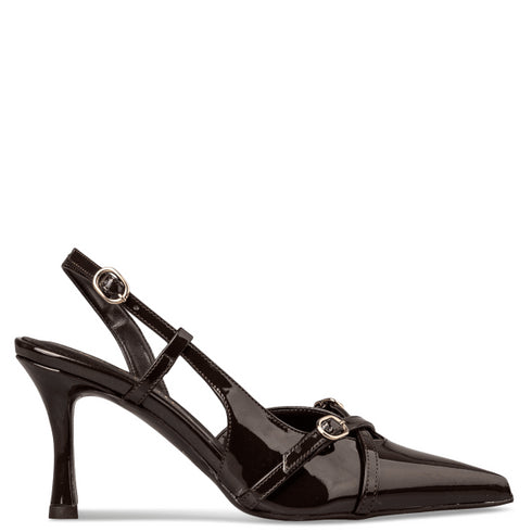 Envie Shoes Γυναικείες Slingback Γόβες E02-22091 Καφέ