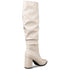 Envie Shoes Γυναικείες Slouchy Boots Με Μεσαίο Τακούνι E45-22424 Λευκό