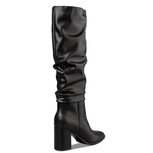 Envie Shoes Γυναικείες Slouchy Μπότες Με Μεσαίο Τακούνι E45-22424 Μαύρο