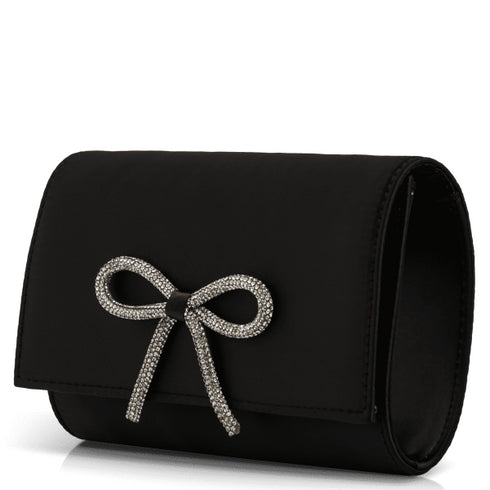 Envie Shoes Γυναικείο Βραδινό Αμπιγιέ Clutch Με Φιόγκο N42-22573 Μαύρο