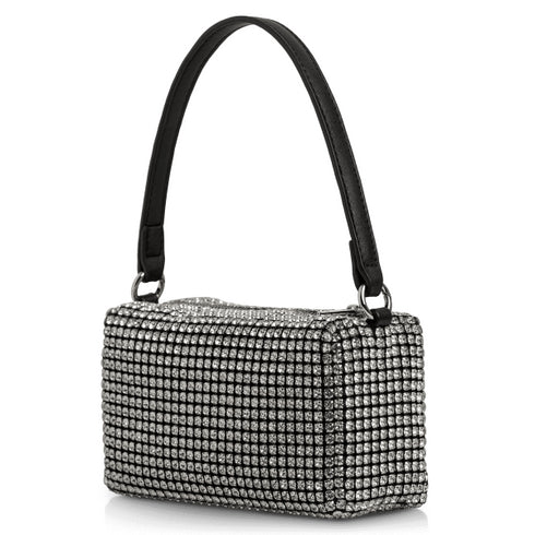 Envie Shoes Γυναικείο Βραδινό Αμπιγιέ Clutch Με Στρας N42-22562 Ασημί