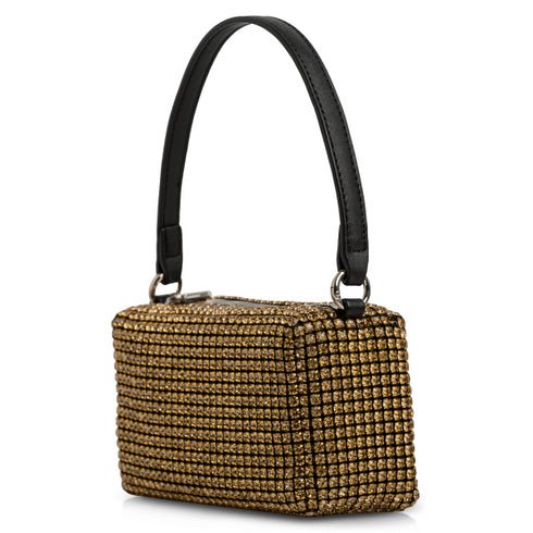 Envie Shoes Γυναικείο Βραδινό Αμπιγιέ Clutch Με Στρας N42-22562 Χρυσό