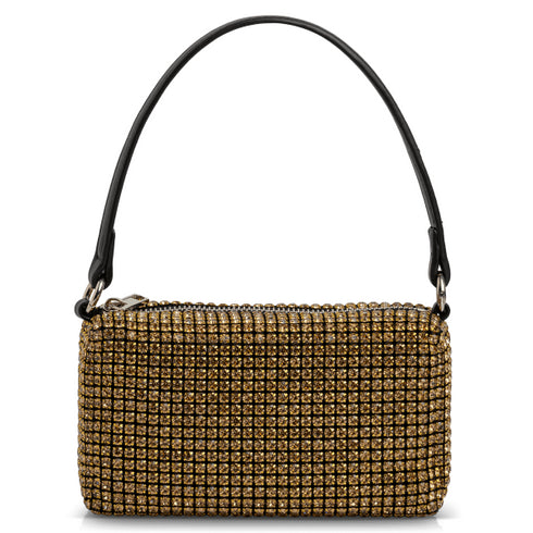 Envie Shoes Γυναικείο Βραδινό Αμπιγιέ Clutch Με Στρας N42-22562 Χρυσό