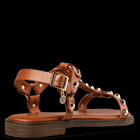 Envie Shoes Σανδάλια με Διακοσμητικά Τρούκς Κάμελ