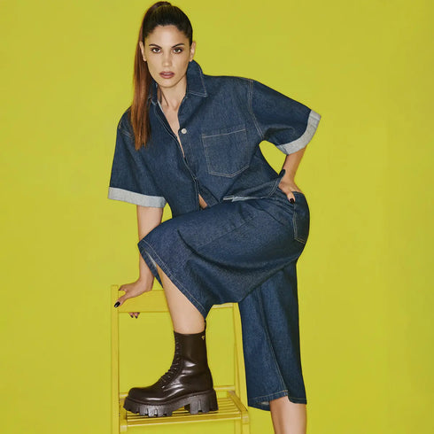 Mairiboo For Envie Γυναικεία Street Code Combat Αρβυλάκια M23-22652 Καφέ