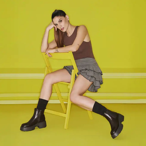 Mairiboo For Envie Γυναικεία Chelsea Μποτάκια M23-22675 Καφέ