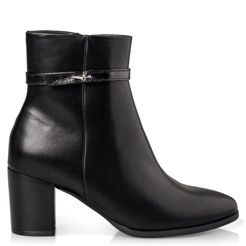 Miss NV Γυναικεία Block Heel Μποτάκια V57-22130 Μαύρο