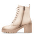 Miss NV Γυναικεία Combat Αρβυλάκια Με Μεσαίο Τακούνι V63-22202 Λευκό