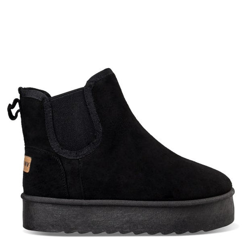 Miss NV Γυναικεία Μποτάκια με Γούνα V41-22081 Μαύρο