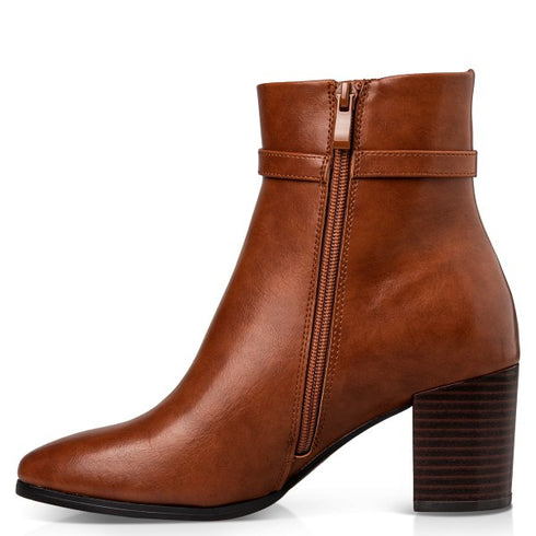 Miss NV Γυναικεία Μποτάκια V57-22130 Καφέ