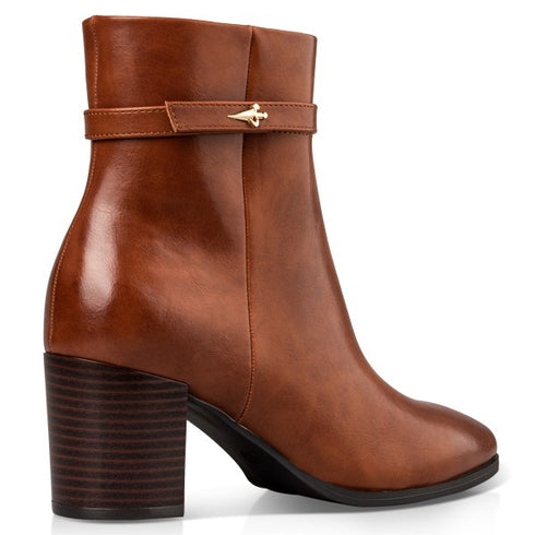 Miss NV Γυναικεία Μποτάκια V57-22130 Καφέ